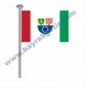 BOSNA GÖNDER BAYRAK 50x75 ( EBAT SEÇİNİZ )